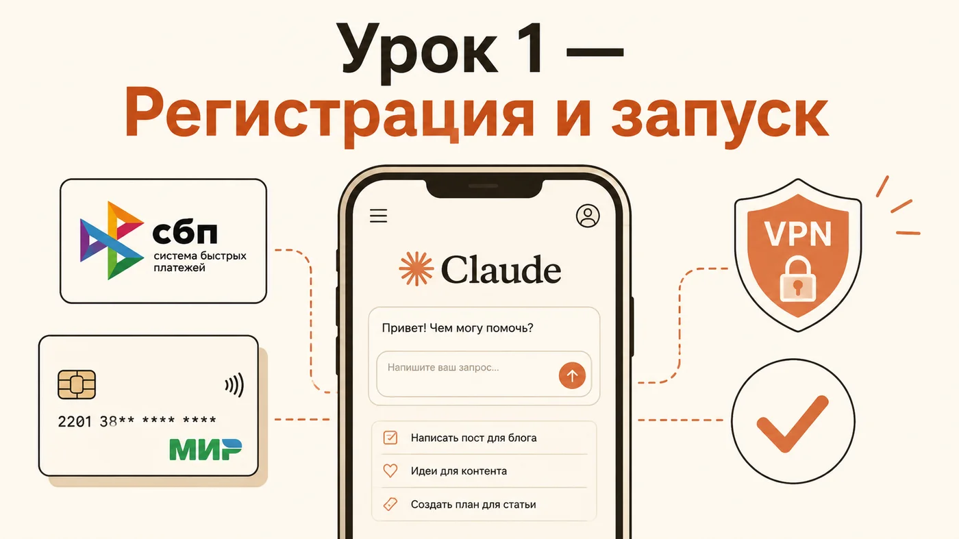 Урок 1 — регистрация и запуск