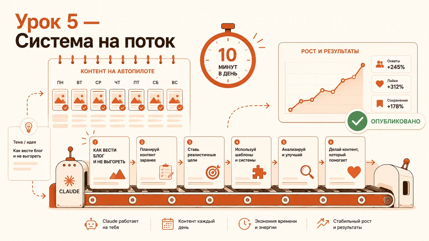 Урок 4 — система на поток