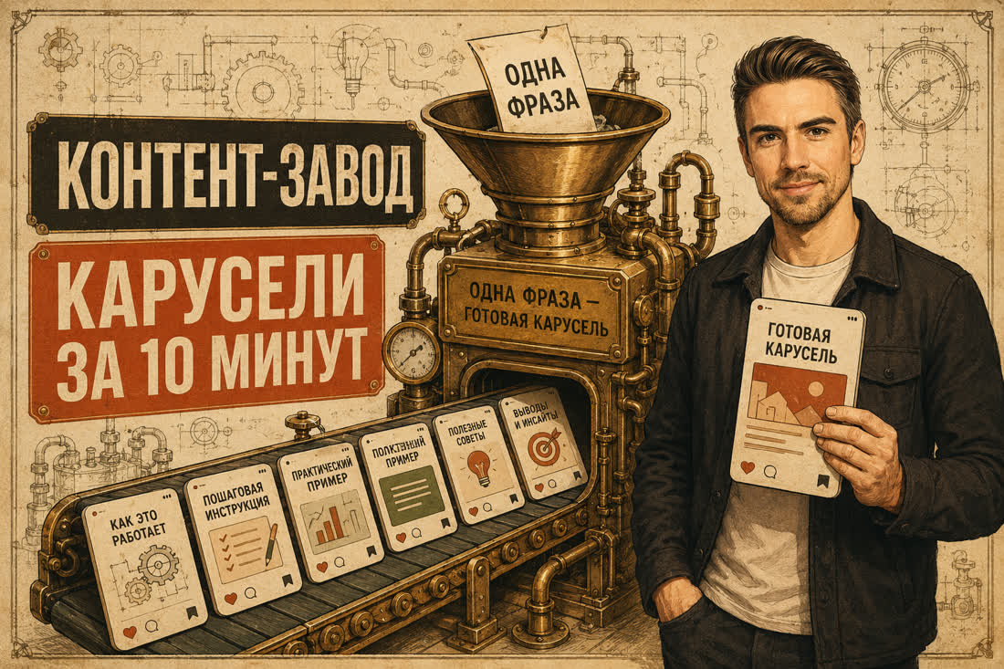 Контент-завод — карусели за 10 минут